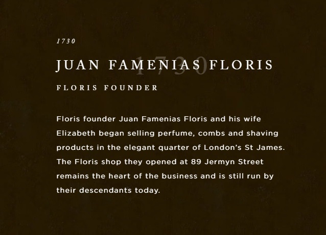 History of Floris of London perfumers