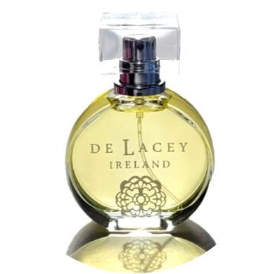 de Lacey Portrait of a Rose Eau de Parfum bottle with reflection 